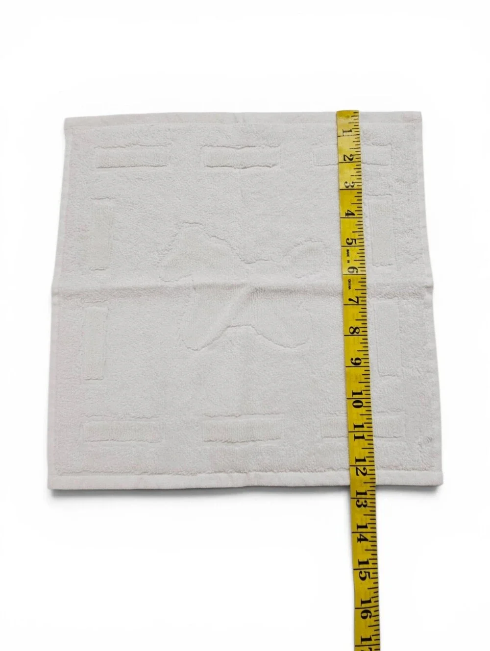 Hermès Cabribole Carre Dada Baby Terry Wash Cloth In White